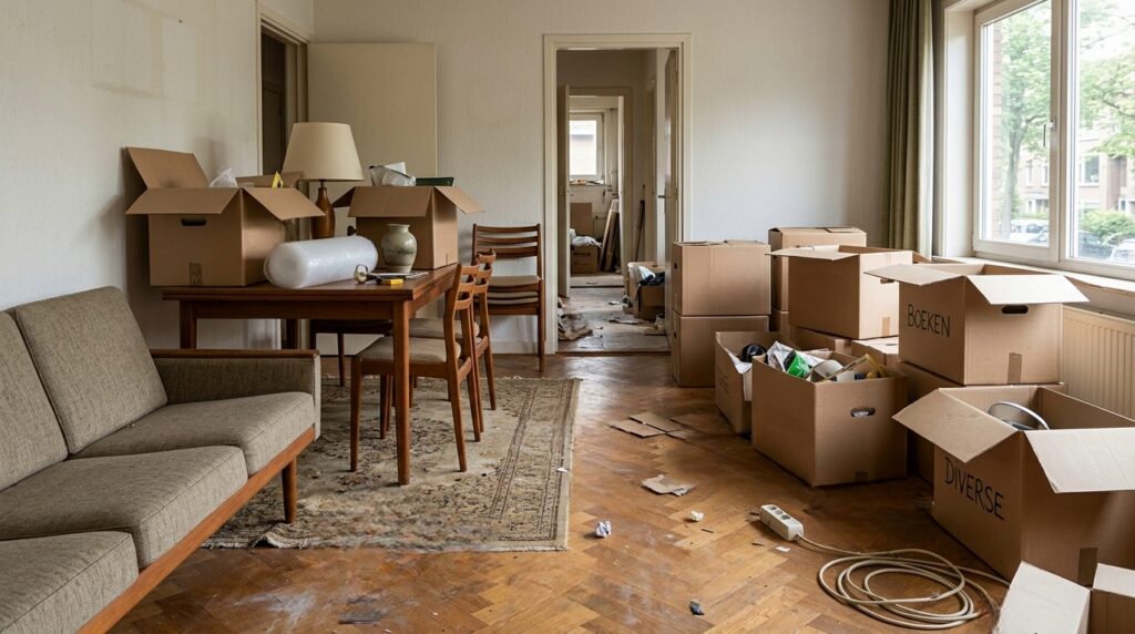 leegmaken van een woning